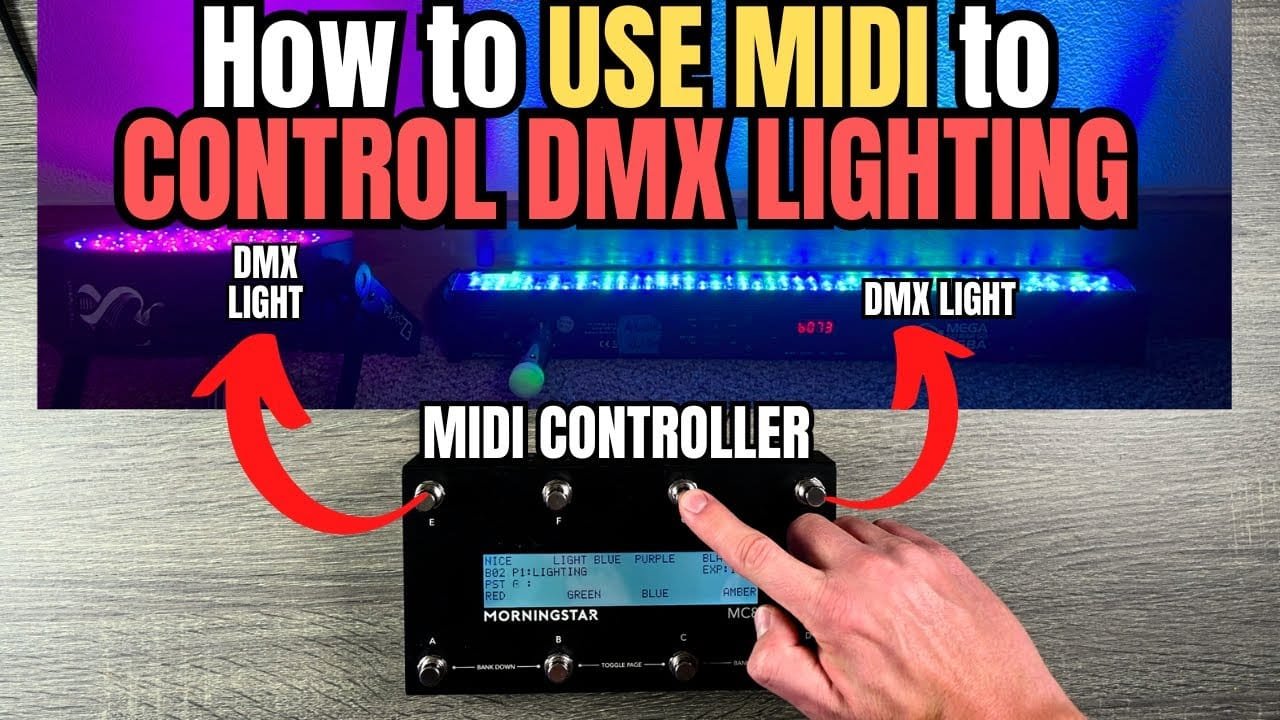 How to use MIDI for stage lighting in live shows