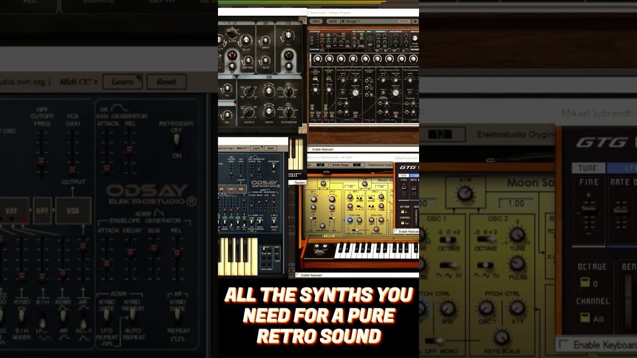 where to find vintage MIDI files for retro sounds
